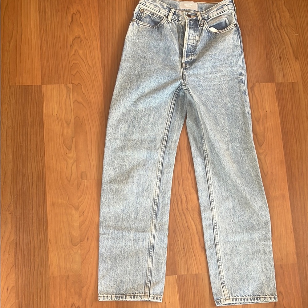 Light Wash Jeans waist 23 the right way high jeans everlane